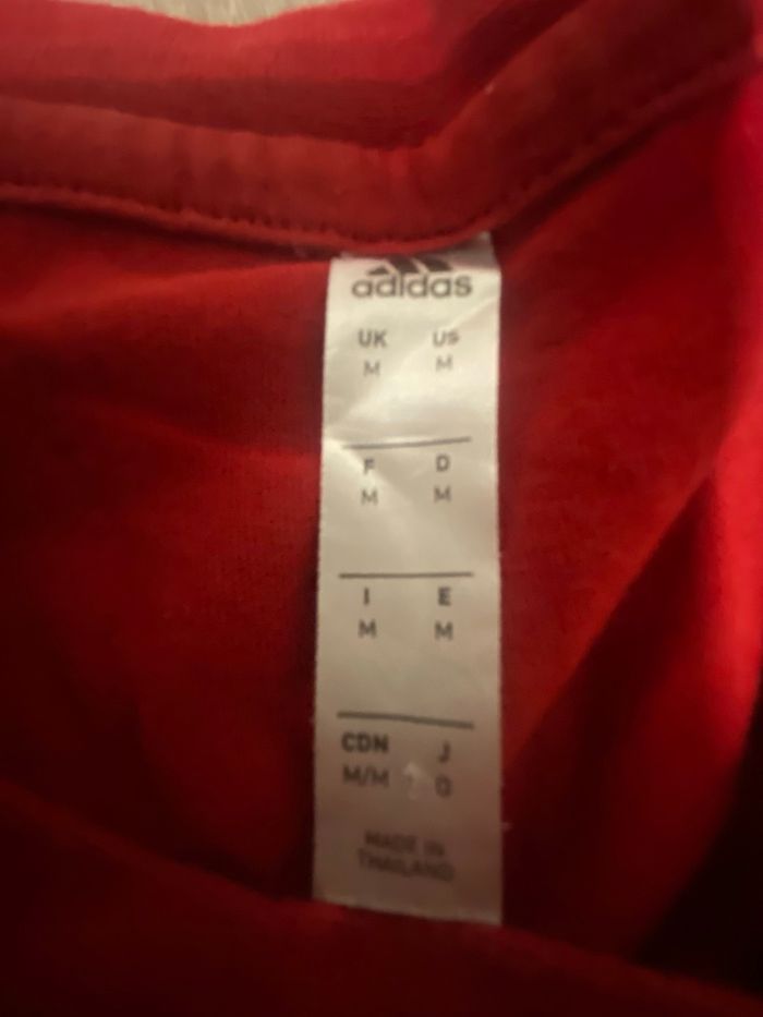 Tshirt adidas rouge - photo numéro 3