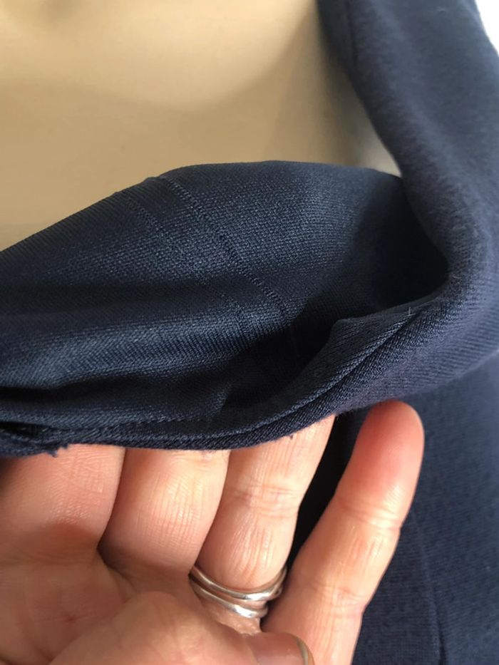 Joli top péplum évasé bleu nuit taille M/L - photo numéro 8