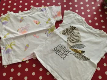 2 t-shirts 4 ans