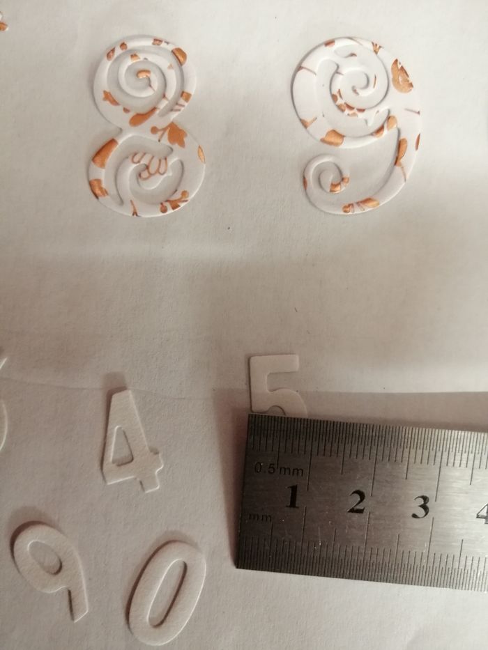 Découpe scrapbooking chiffre (N6) - photo numéro 3