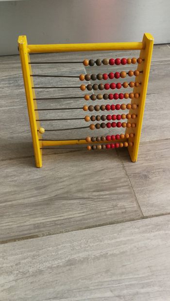 Boulier ancien jouet en bois