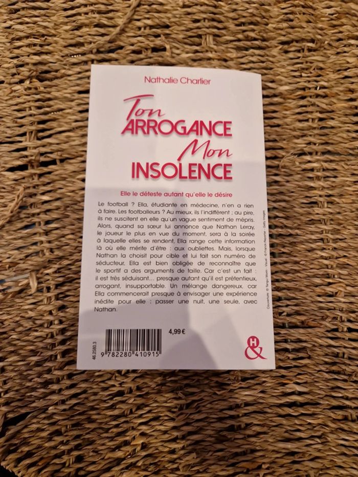 Ton arrogance mon insolence de Nathalie Charlier - photo numéro 2