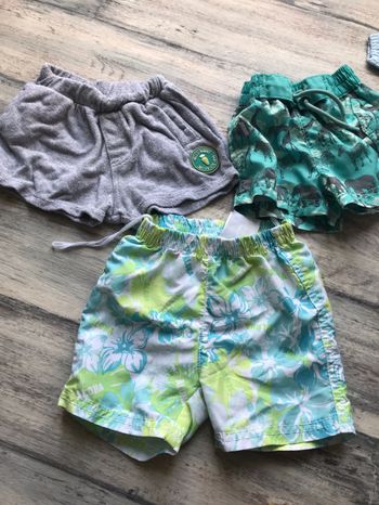 Lots de 3 short enfants 3-6 mois