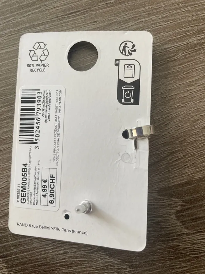 Boucle d oreille - photo numéro 3