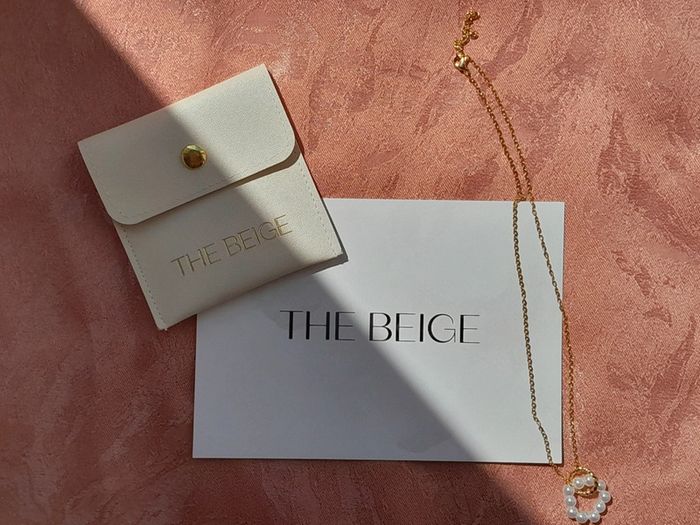 Collier chêne ra du cou acier inoxydable perles BEIGE - photo numéro 7