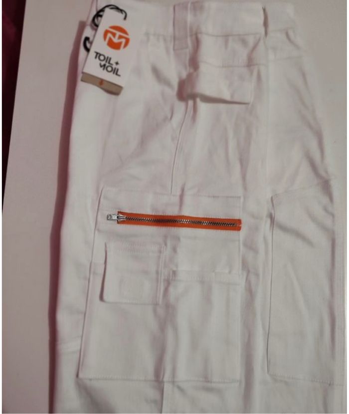 Pantalon blanc de travail 100% coton bio pour homme taille 64, Toil+ Moil - photo numéro 10