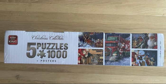 Lot de 5 puzzle Noël 1000 pièces + 5 posters - photo numéro 2
