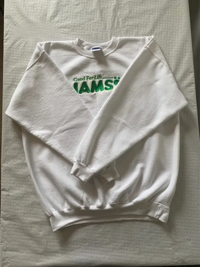 Sweat Champion Blanc « Good For Life » IAMS - Édition Spéciale - photo numéro 3