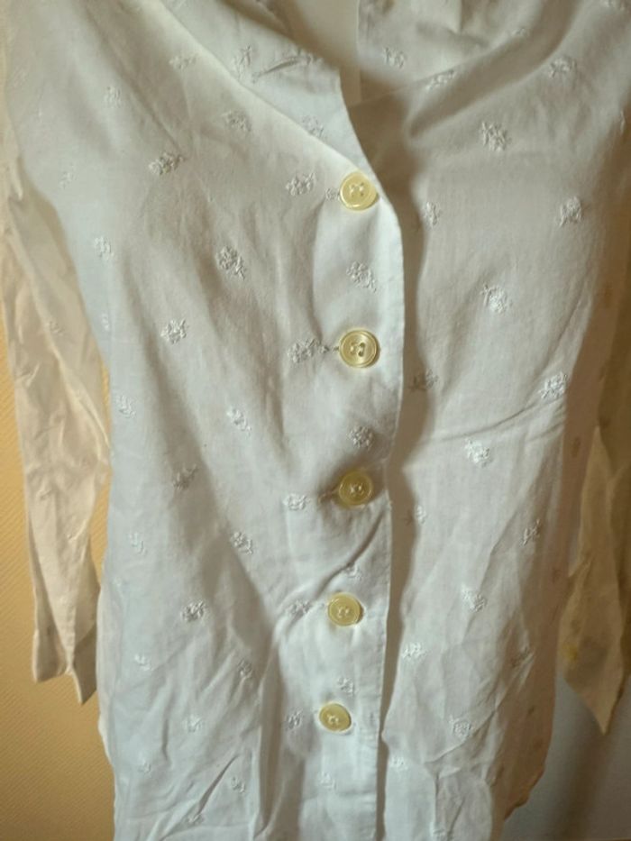 Blouse blanche en très bon état taille 1 Claudie pierlot - photo numéro 5