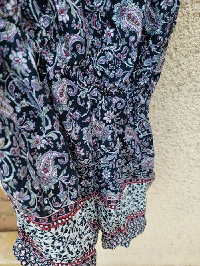 Robe tunique courte mosaïque ethnique pour l'été - photo numéro 4