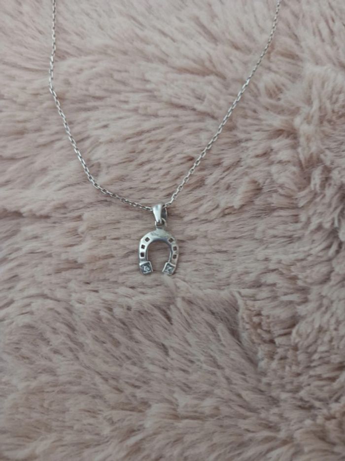 Pendentif fer a cheval argent - photo numéro 2
