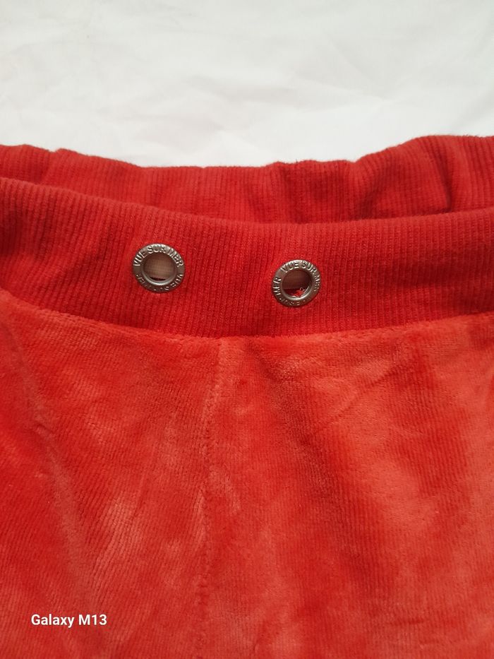 Pantalon de jogging femme rouge en velours Vue sur mer taille 38 - photo numéro 3