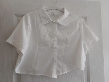 Chemise courte blanche manches courtes Shein 14 ans