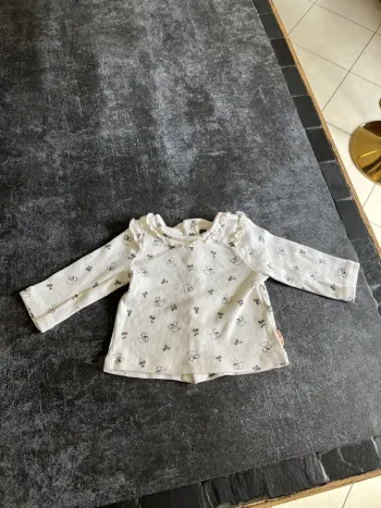 Chemise manches longues beige 3 mois sergent major