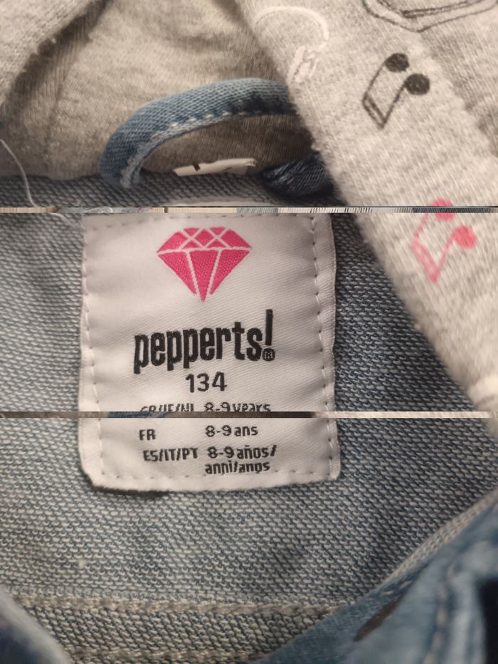 Veste bi-matière - jeans/sweat - 8/9 ans - photo numéro 3