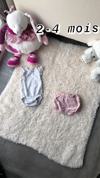 Short + bodie 2-4 mois