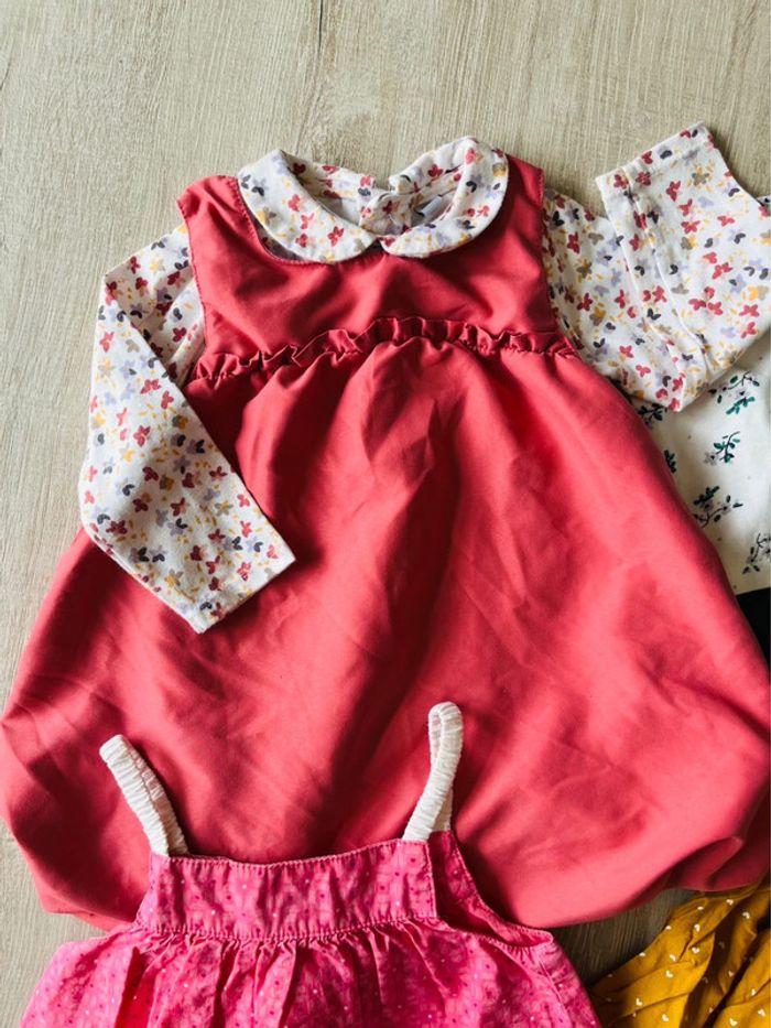 Lot de robes bébé fille multiple marque - photo numéro 2