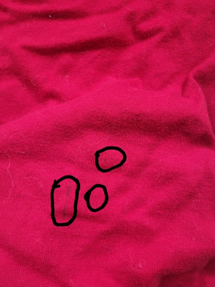 🔴 Pull femme Ralph Lauren – Rouge, col V, manches 3/4 – Taille M - photo numéro 3