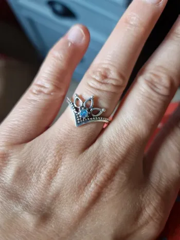 Jolie bague ethnique indien argentée