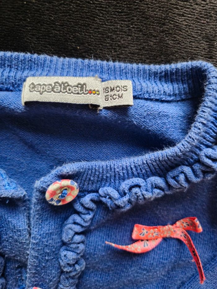 Gilet bleu 18 mois - photo numéro 2