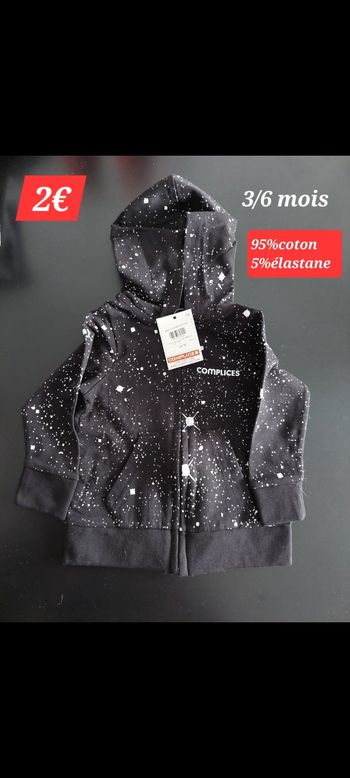 Veste Complices fille 3/6mois 