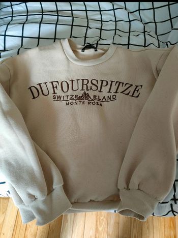 Sweat shein crème taille s