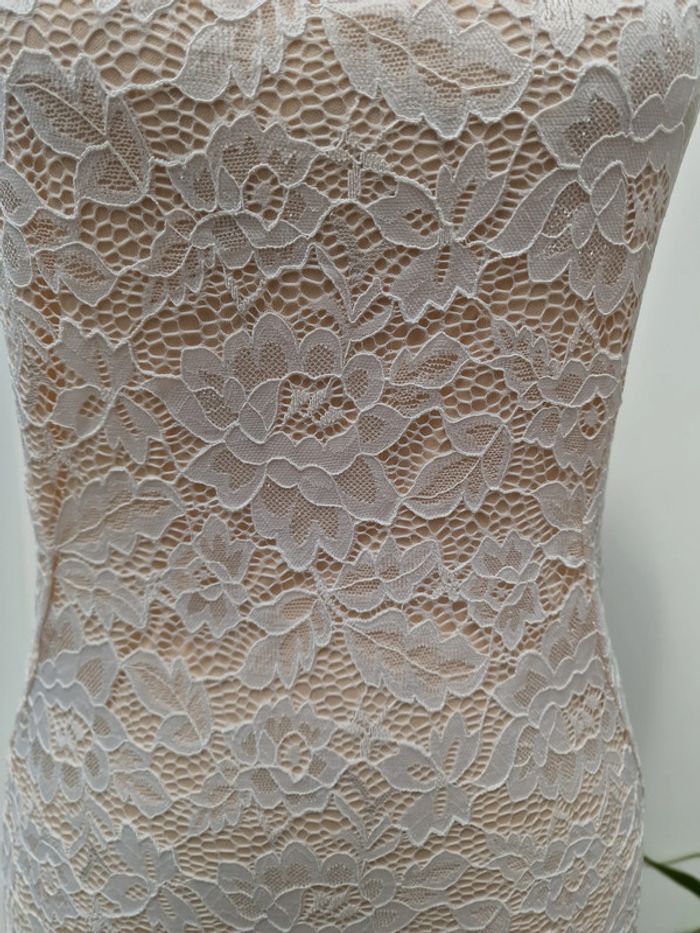 Robe De Mariée Sirène Dentelle Nude - photo numéro 10
