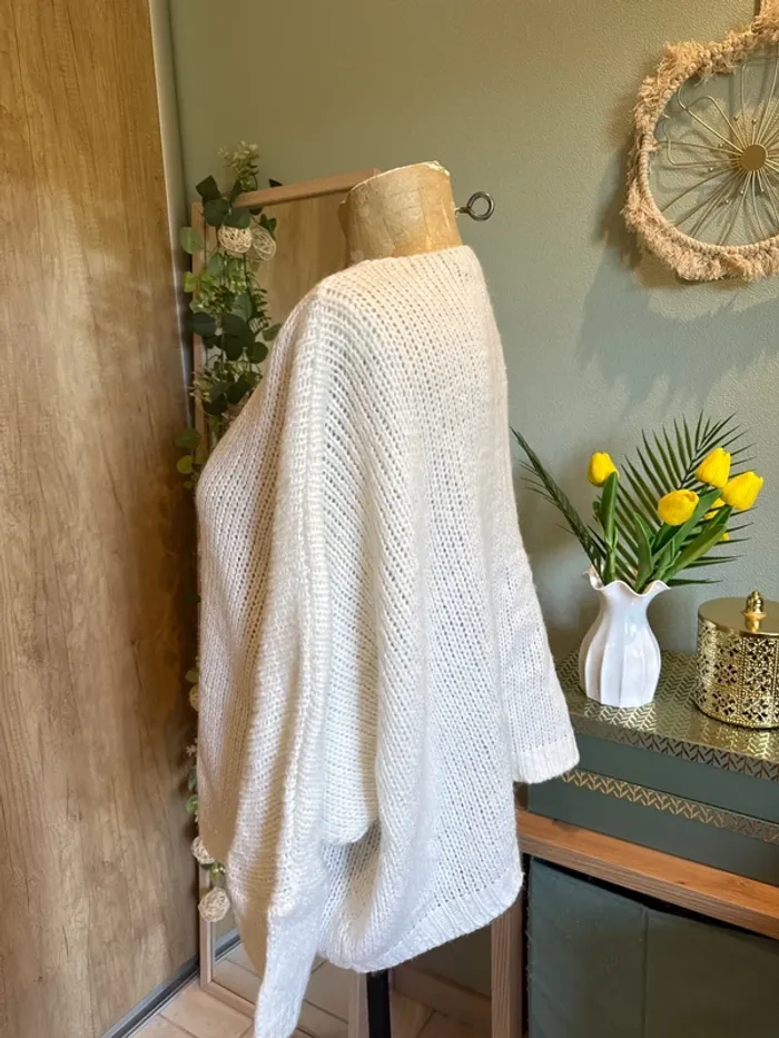 Très beau pull oversize avec amour doré femme - photo numéro 3