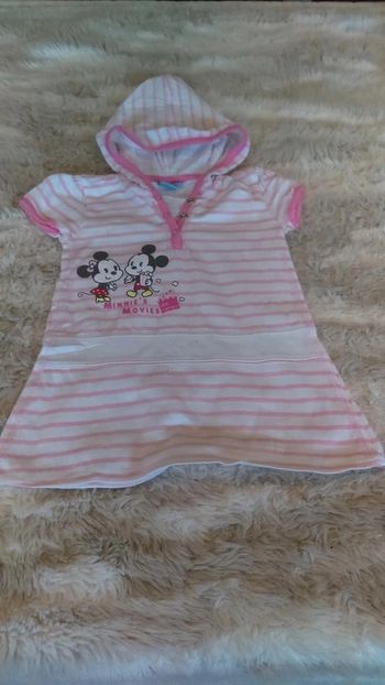 Jolie robe ample été Mickey Minnie à manches courtes 12 mois - Disney