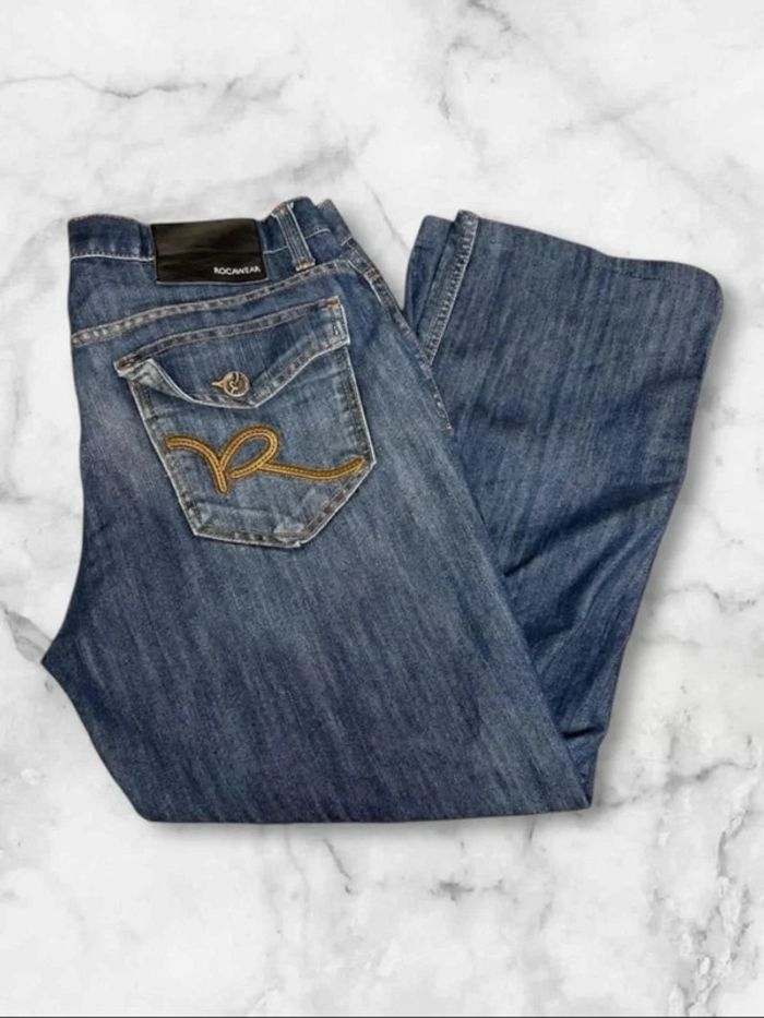 Jean Baggy Y2K Rocawear Brodé - Taille 36 - raccourci