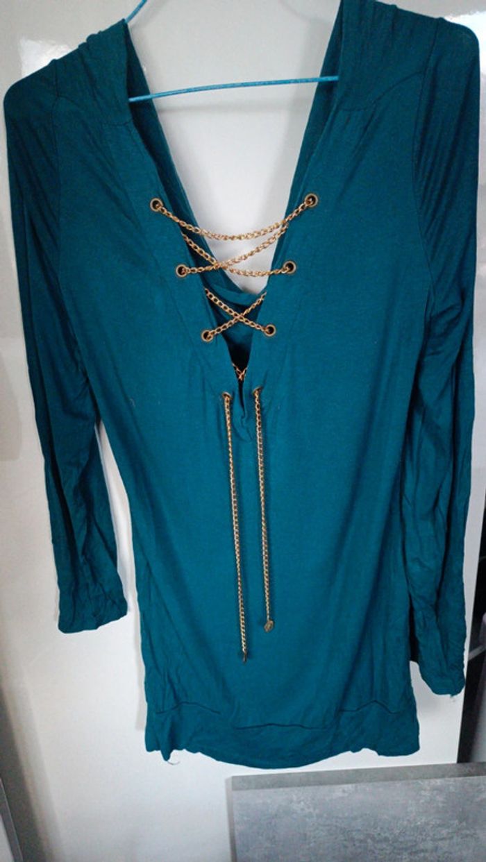 🌺 TSHIRT manches longues chaînes dos