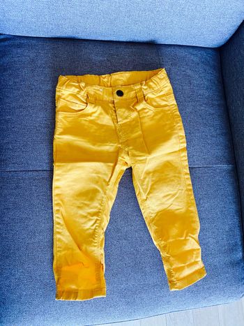Pantalon jaune moutarde