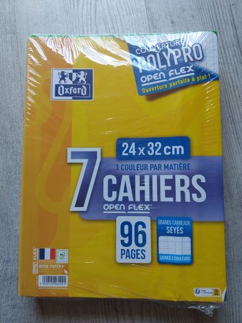 Lot 7 cahiers oxford 24x32 96 pages