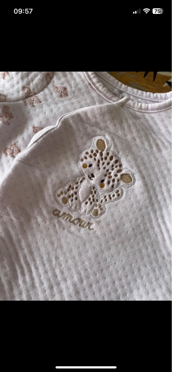 Pyjama d’hiver à pression avant blanc à motif ourson sergent major bb 3 mois - photo numéro 5