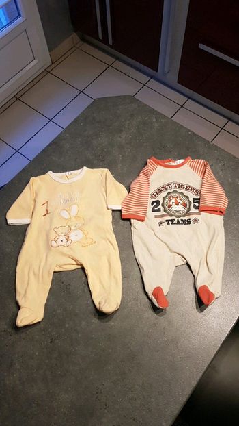 Lot de 2 pyjamas légers garçon,  naissance