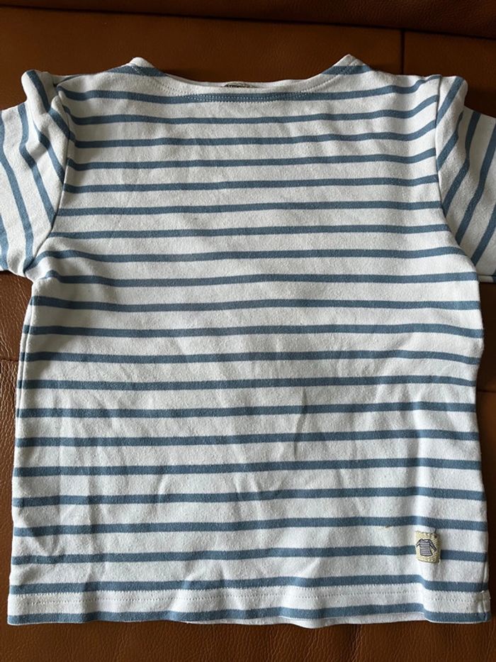 Maillot tee shirt marinière mixte