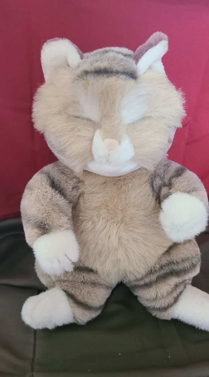 peluche chat endormi de collection rare de Oriental Toy Jolly Mamma du Japon - photo numéro 3