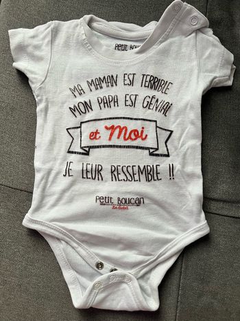 Body manches courtes 3-6 mois