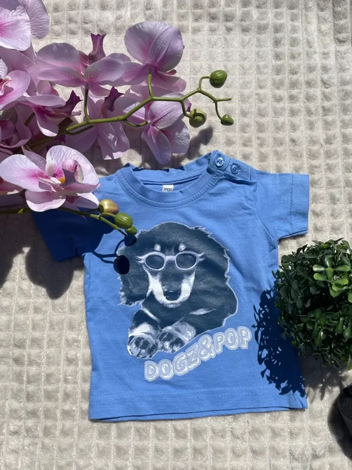 T-shirt manches courtes garçon – 3 mois
