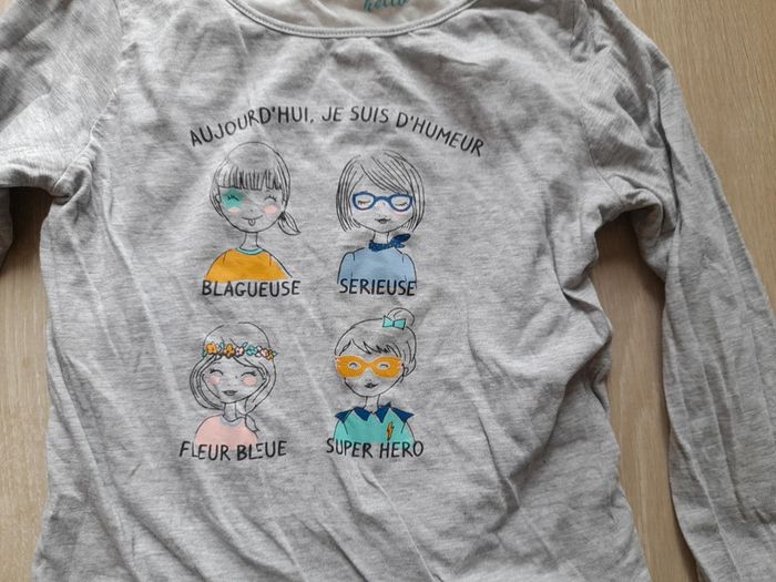 T.shirt réversible manches longues 5 ans - photo numéro 4