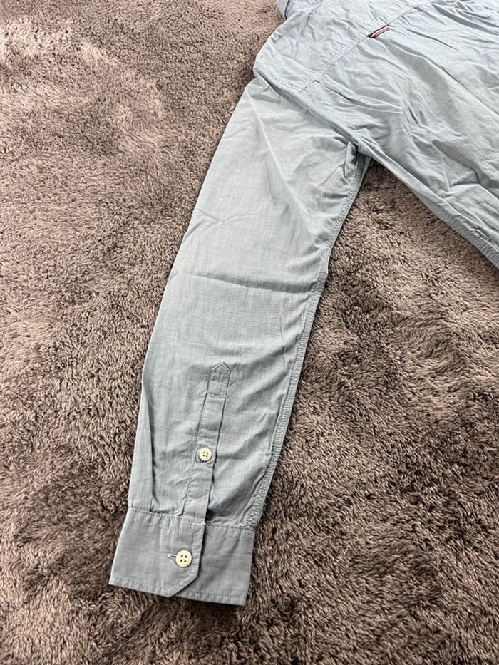 Chemise bleu clair Tommy Hilfiger 100% coton Regular Fit logo brodé Taille S - photo numéro 18