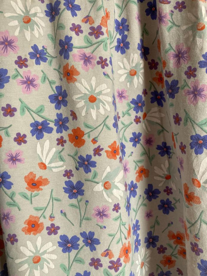 Robe fille HEMA taille 5-6 ans (110-116 cm) manches longues imprimé fleurs - photo numéro 3