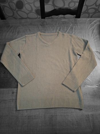 Pull basique col V 🩵