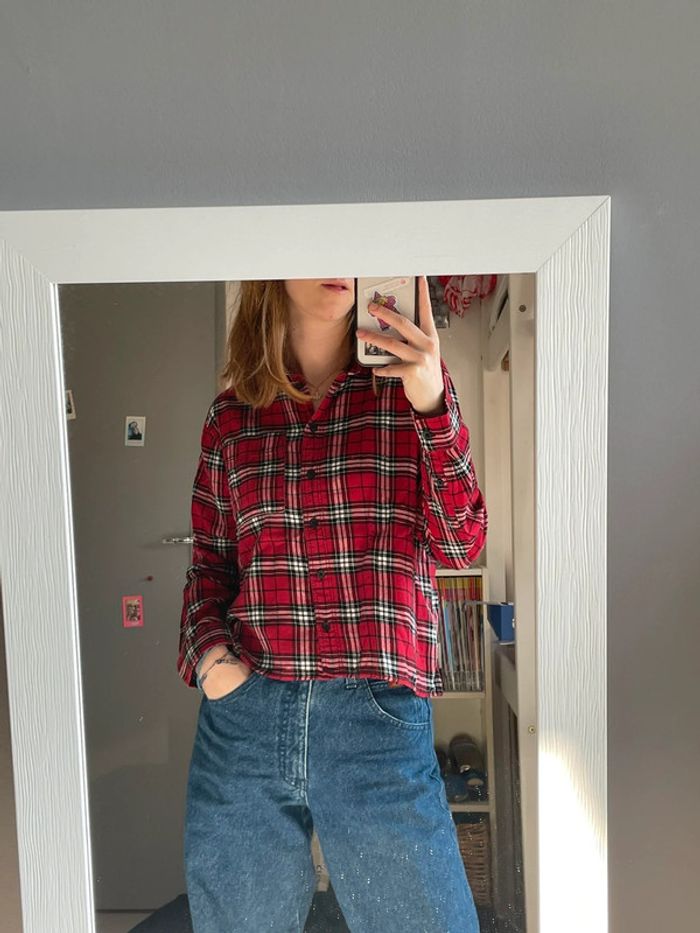 Chemise à carreaux rouge et noire - photo numéro 2