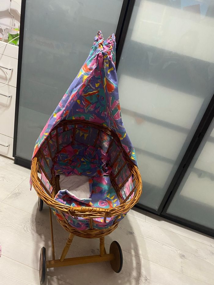 Berceau sur roulette lit bébé - photo numéro 3