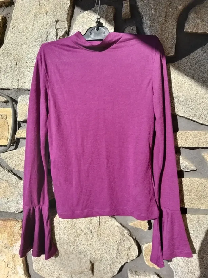 Tee-shirt femme Manche longue violet