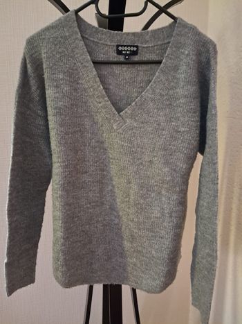 Pull en V gris clair taille XS Bonobo