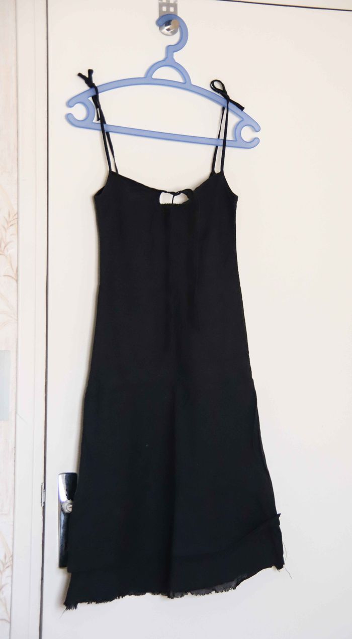 Petite robe noire en lin BeYouK "Vintage" - photo numéro 4