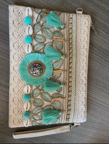 Sac Clutch Bohème Chic - Neuf