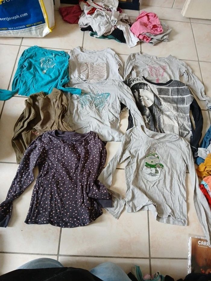 Lot de 8 tee shirt manches longues filles 8 ans